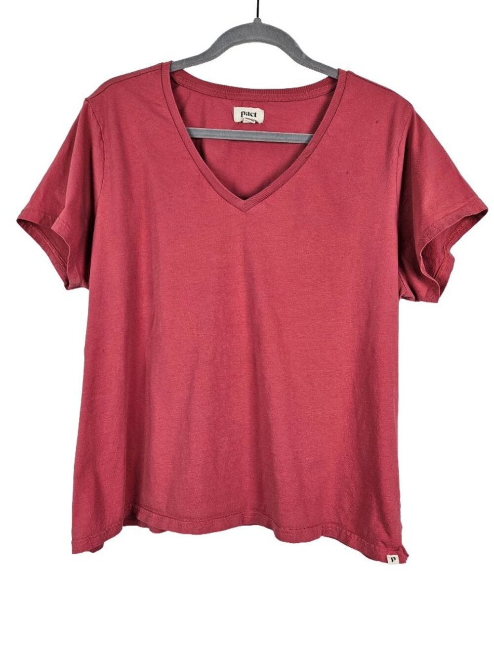 Pact Organic Cotton V-Neck Short Sleeve T-Shirt XXL